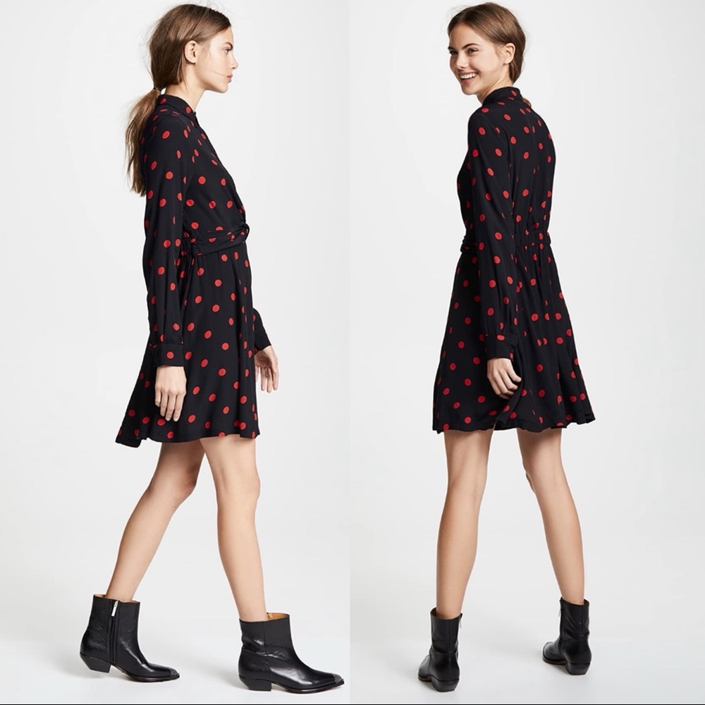 NWT Ganni‎ Barra Dress Polka Dots 42 - Picture 9 of 9